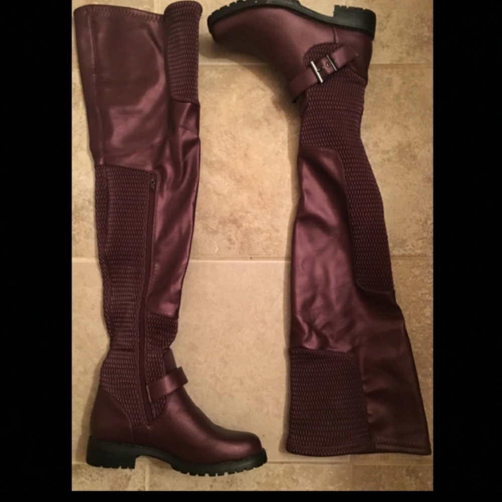 Caterine Thigh-High Flat Boots